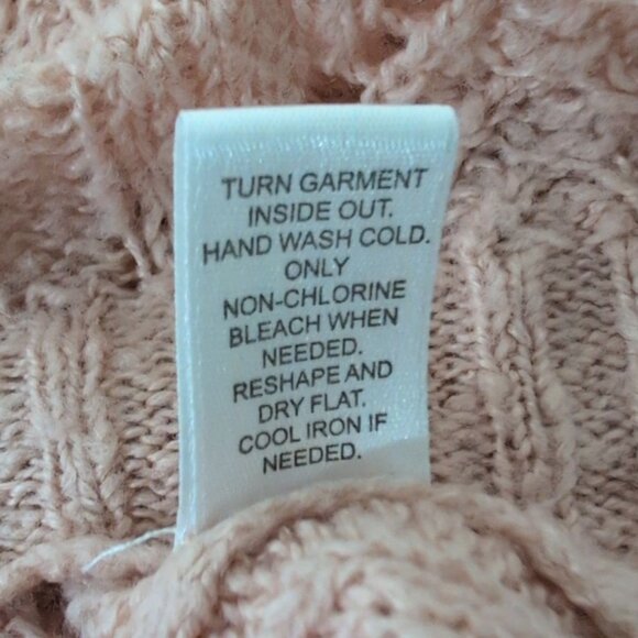 Cato Crochet Ruffle Cardigan Womens Size XL Baby Pink Long Sleeve Sweater - Picture 6 of 13